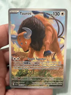 Tauros 96/86 Illustration Rare Pokemon Chaos Rising ME04 NM - Image 1