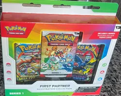 Pokemon First Partner Illustration Collection Series 1 Factory Sealed Box - Image 1