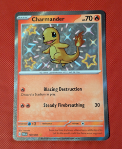 Pokemon TCG - Charmander - 109/091 Shiny - Paldean Fates - Image 1