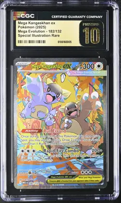 Mega Kangaskhan EX 182/132 Special Illustration Rare Pokemon CGC 10 Pristine - Image 1