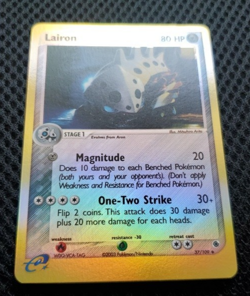 Lairon REVERSE HOLO 2003 Pokemon Ruby and Sapphire 37/109 - Image 1
