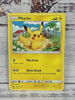 Pikachu 30/111 Crimson Invasion Pokemon TCG Single NM - Image 1
