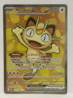 Meowth ex Perfect Order Ultra Rare Pokemon TCG 107/088 Mega Evolution ME03 - Image 1
