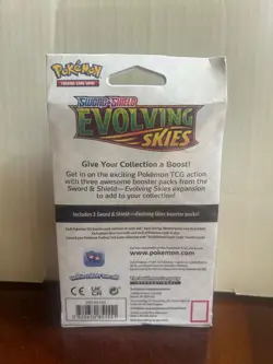 Nintendo Pokemon TCG Sword & Shield Evolving Skies Hanger Box (3 Booster... 820650851551 - Image 2