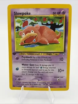 Slowpoke Pokemon Neo Genesis 073/111 1st Edition LP - Image 1