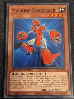 Yugioh Machina Gearframe Common SBCB-EN071 Speed Duel: Battle City Box 1st Ed NM - Image 1