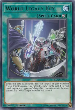 Yugioh - World Legacy Key - EXFO-EN057 - Rare - 1st Ed. -NM/M - Image 1