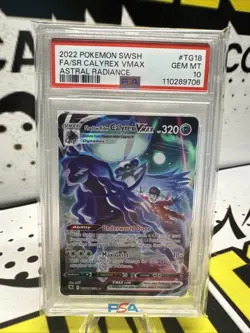PSA 10 Shadow Rider Calyrex VMAX TG18 Pokemon Astral Radiance Trainer Gallery - Image 1