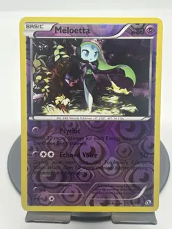 Pokemon TCG Meloetta 78/113 Legendary Treasures Holo Rare LP - Image 1