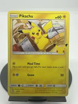 Pokemon TCG Pikachu 25/25 McDonald’s 25th Anniversary Promo Regular NM - Image 1