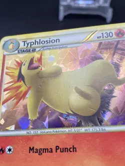 Typhlosion 32/123 | Cracked Ice Holo | Deck Exclusives | Moderately Played - Image 3