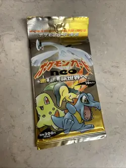 Pokemon Neo Genesis Booster Pack Japanese Factory Sealed Vintage 1999 Unopened - Image 1