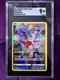 2023 POKEMON CROWN ZENITH GG20 LATIAS HOLOGRAPHIC GALARIAN GALLERY GRADE 9💨‼ - Image 1