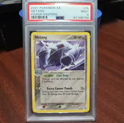2007 Pokemon: METANG 35/108 - Uncommon - EX Power Keepers Set - Mint - PSA 9 - Image 1