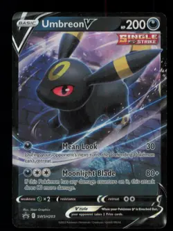 UMBREON V PROMO HOLO SWSH203 NM POKEMON - Image 1