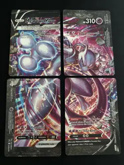 Mewtwo V-UNION [Set of 4] SWSH: Sword & Shield Promo Holo Pokemon TCG - NM - Image 1
