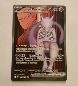 Pokemon - Team Rocket's Mewtwo ex - Full Art - 213/182 - Destined Rivals - NM - Image 1