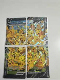POKEMON! Pikachu V-Union SwSH Black Star Promo Set of 4 - Image 1