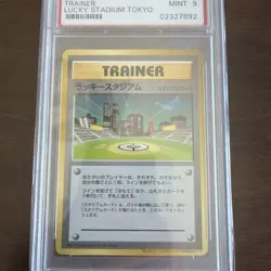 VINTAGE POKEMON 2000 P.M. Japanese Promo Trainer Lucky Stadium TOKYO PSA 9 - Image 2