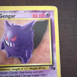 Gengar 20/62 Fossil Regular Pokemon TCG - Image 4