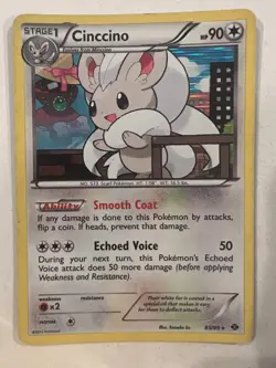 Cinccino 85/99 Reverse Holo Black & White 4: Next Destinies Pokemon TCG LP - Image 1