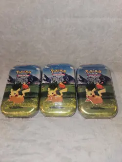 Pokemon Ascended Heroes Mini Tins Lot of (3) Factory Sealed Pikachu & Tepig - Image 1