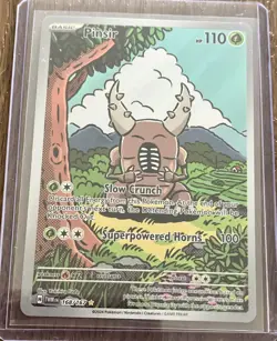 Pokemon Pinsir 168/167 Twilight Masquerade Holo Illustration Rare 110 HP 100 - Image 2