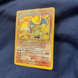 Pokemon TCG Charizard 4/102 Base Set Holo Rare MP/HP - Image 2
