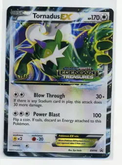 Tornadus EX Legendary Treasures Pokemon Prerelease STAFF Promo BW96 Holo - Image 1
