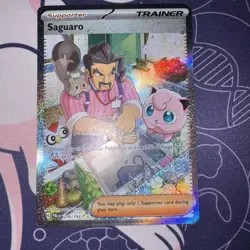 Pokemon TCG Saguaro Scarlet & Violet Paldea Evolved Full Art Trainer NM 270/193 - Image 1