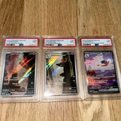 2023 Pokemon 151 Charmander, Charmeleon, Charizard SIR PSA 9 - Image 1