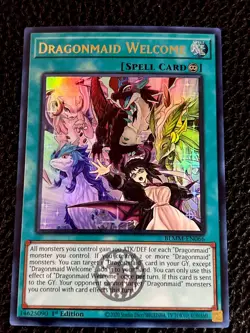Dragonmaid Welcome BLMM-EN066 Yugioh 1st Ed. Emblazoned (New) Ultra Rare - Image 1