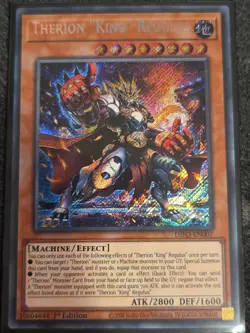 Yu-Gi-Oh! Therion “King” Regulus DIFO-EN007 1st Edition Secret Rare NM - Image 1