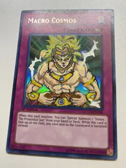 YUGIOH Altered Art Broly DBZ MACRO COSMOS LCGX-EN218 1ST ULTRA RARE MP - Image 1