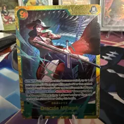 Dracule Mihawk OP14-119 Secret Rare The Azure Sea's Seven One Piece Foil NM - Image 1