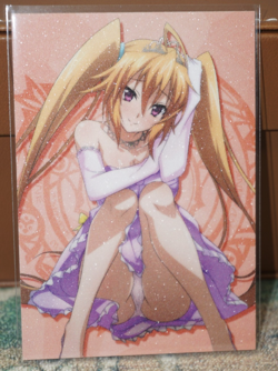 Irina Shidou Purple Princess High School DxD Sexy Waifu Textured Custom Card - Image 1