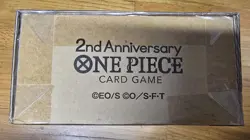 One Piece Card Game 2nd Anniversary Box Bandai TCG Japanese Text Factory sealed - Image 2
