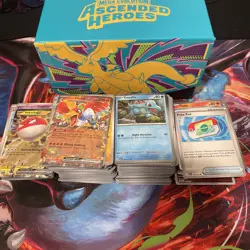 Pokemon Ascended Heroes 500 Card Lot NM Bulk, Holos & Reverse Holos, Promos, EXs - Image 1