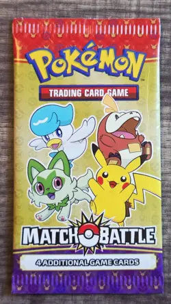 McDonalds Match Battle 2023 Booster Pack Pokemon Card (Small Rip On Top Of Box) - Image 1