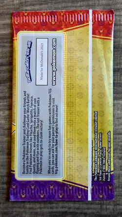 McDonalds Match Battle 2023 Booster Pack Pokemon Card (Small Rip On Top Of Box) - Image 2