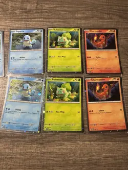 Pokemon TCG Scarlet & Violet SVP Promo 6-Card Lot Squirtle/Bulbasaur/Charmander - Image 2