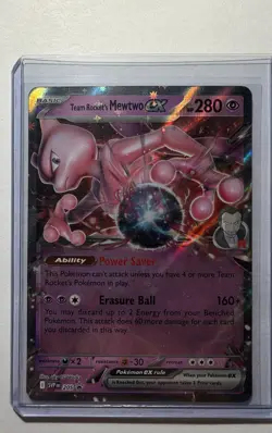 Team Rocket's Mewtwo ex 205 Sv: Scarlet & Violet Promo Cards Holo - Image 1