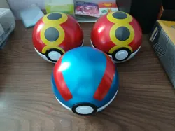 Lot Of 3 Empty Poke Ball Tins - Empty Pokemon Card Tins - Image 1