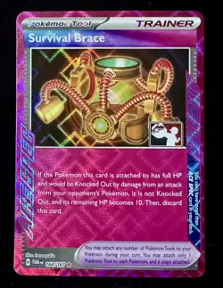 Survival Brace ACE SPEC | Play! Pokemon Stamped | Prize Pack Series 6 | NM - Image 1