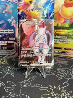 Pokemon Destined Rivals Team Rockets Mewtwo EX Full Art 213/182 English Card - Image 1