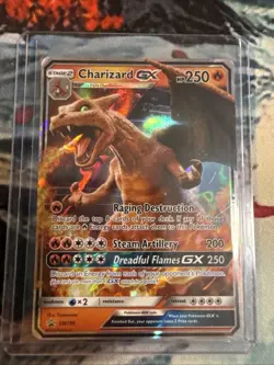 Pokemon TCG Charizard GX Full Art Holo Card SM195 Promo - Image 1
