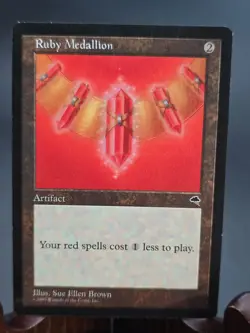 Ruby Medallion Tempest MTG Regular Lightly Played - Image 1