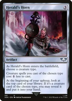 ~1x Herald's Horn x1 ~NM~ 40K Magic the Gathering MtG~ - Image 1