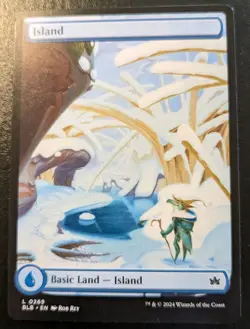 Island (Winter Full Art) 0269 BLB Land Bloomburrow Magic: The Gathering - Image 1