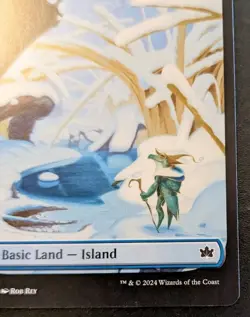 Island (Winter Full Art) 0269 BLB Land Bloomburrow Magic: The Gathering - Image 5